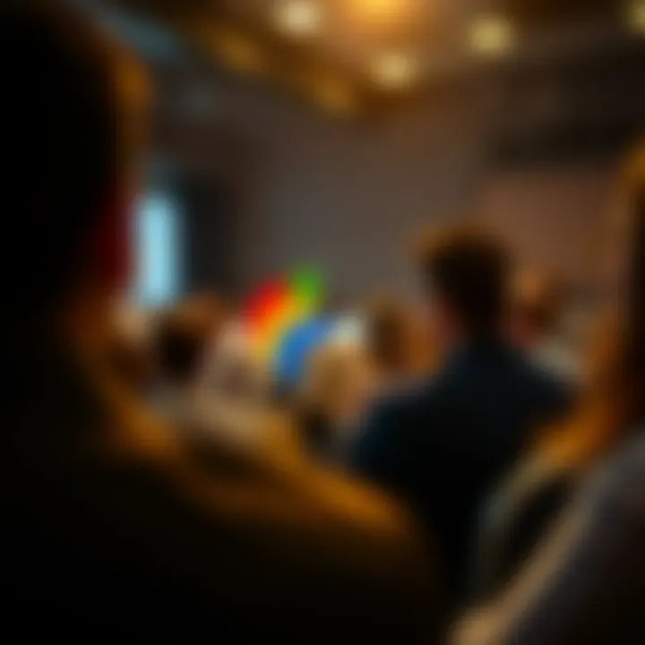 Visual representation of audience segmentation techniques