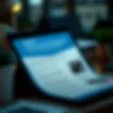 Creative email layout showcasing engaging content