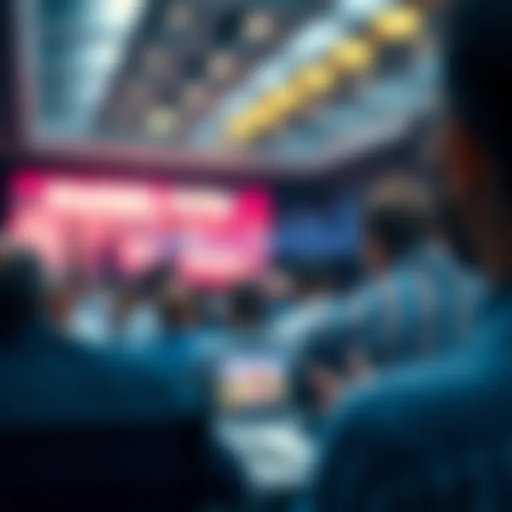 Graph showing audience engagement trends