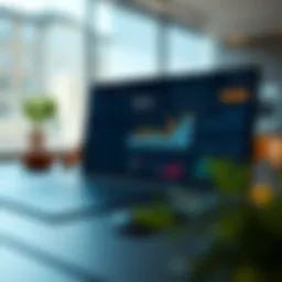 A sleek dashboard showcasing real estate data analytics