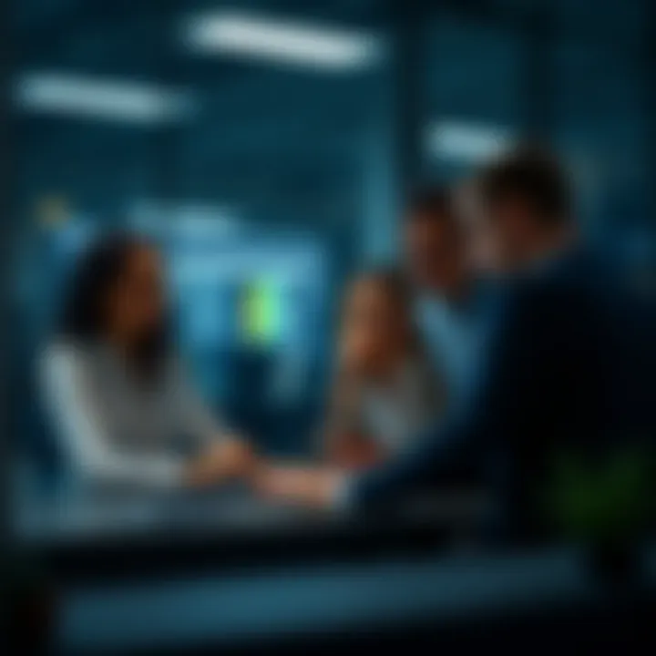 Collaborative Tools for Real Estate Teams A team collaborating using collaborative digital tools
