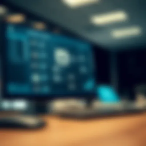 Digital interface showcasing contact data organization