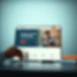 A visually compelling landing page layout