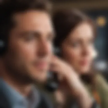 Engaging Sales Conversation An engaging sales conversation taking place over the phone.
