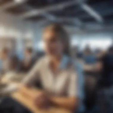 Employee Engagement Strategies Employees engaged in a collaborative workspace