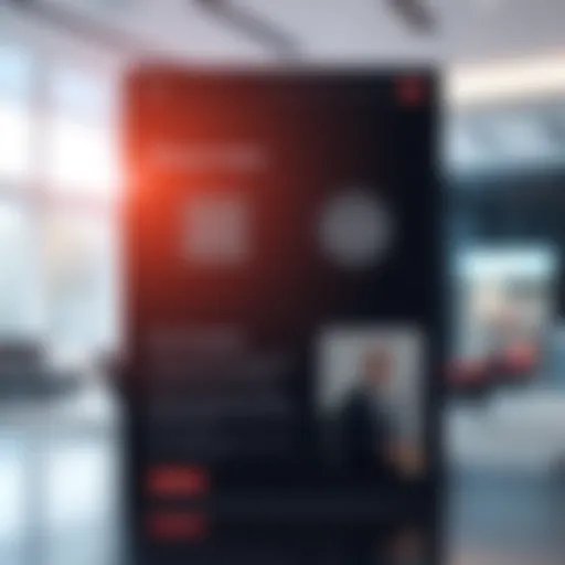 Creative advertising email template layout