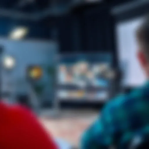 A dynamic video production setup showcasing an engaging storyboard.