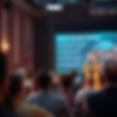 Audience Engagement Strategies Infographic detailing audience engagement strategies during a pitch