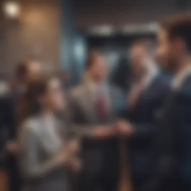 Networking Success Through Effective Pitching Successful business networking scenario