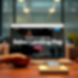 A visually appealing sales landing page design