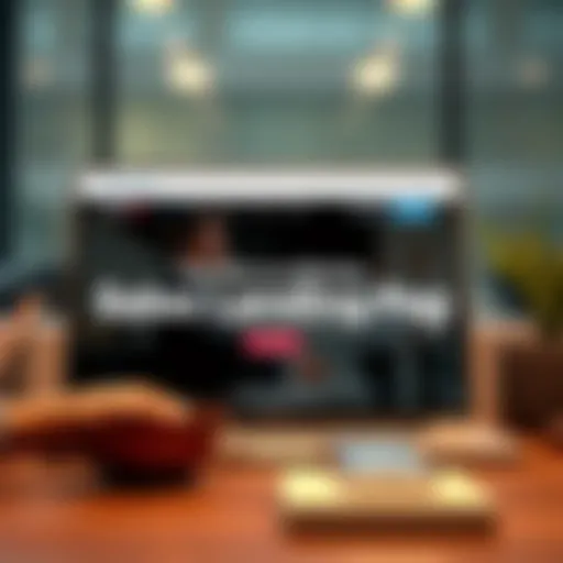A visually appealing sales landing page design