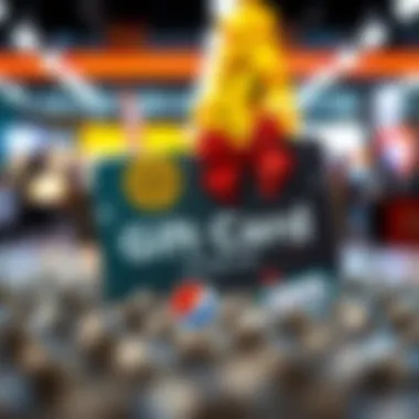 Eye-Catching Gift Card Design Creative design of a vibrant gift card showcasing branding elements.