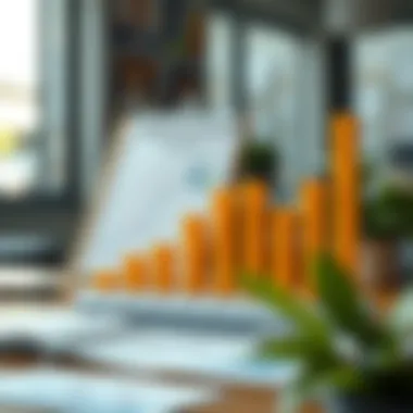 Graph representing advertising budget allocation