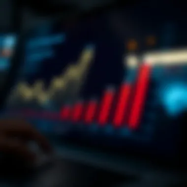 Analytics graph indicating email engagement metrics