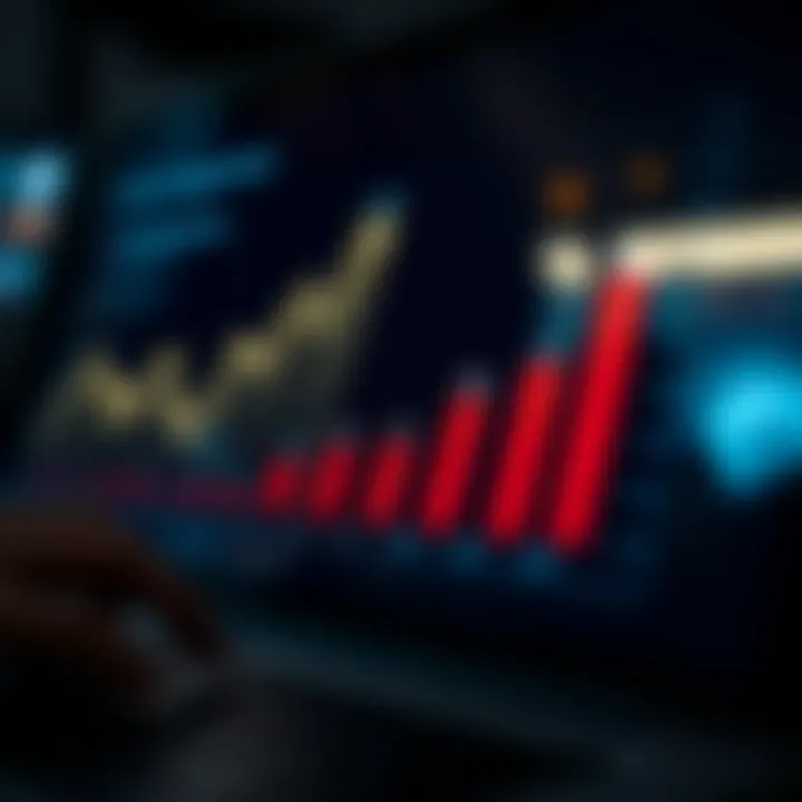 Analytics graph indicating email engagement metrics