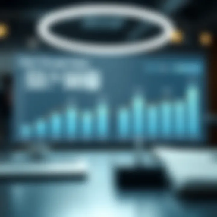 Visualization of click-through rates in various sectors