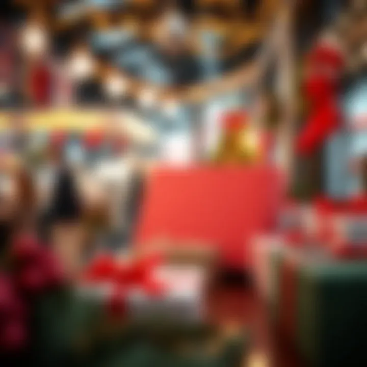 Seasonal promotional materials showcasing holiday-themed discounts