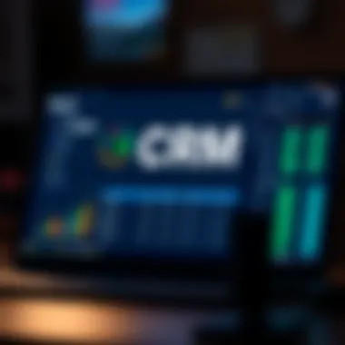 Visual representation of CRM billing software interface