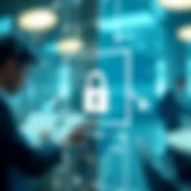 Illustration of a secure communication channel