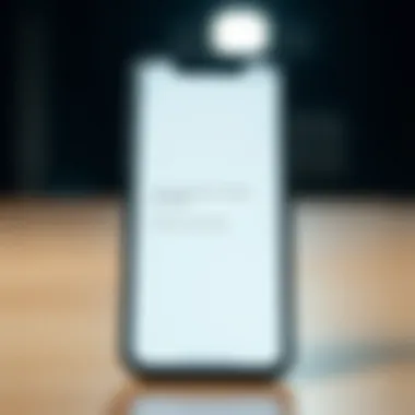 Mobile device showcasing successful text promotion