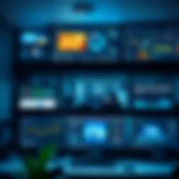 A diverse range of software applications displayed on multiple screens