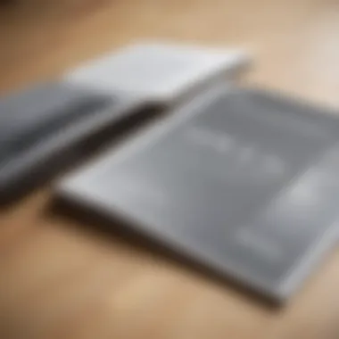 Visual representation of a corporate style guide layout