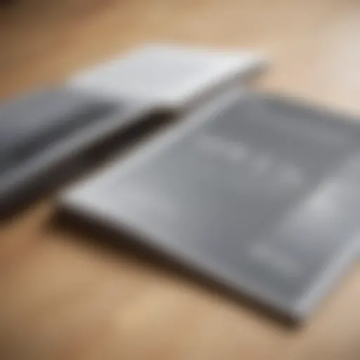 Visual representation of a corporate style guide layout