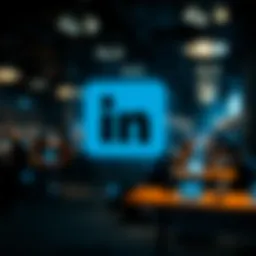 Visual representation of LinkedIn's professional networking capabilities
