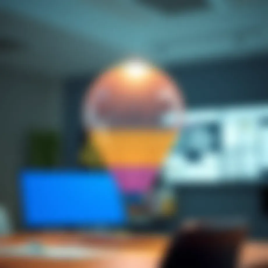 Visual representation of awareness stage in marketing funnel