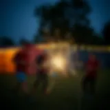 Engaging outdoor team challenge that fosters teamwork