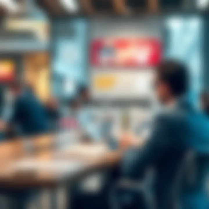 Franchising concept illustration showing various business models