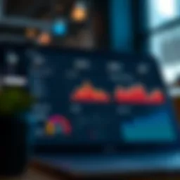 Visual representation of Mailchimp's dashboard highlighting analytics tools