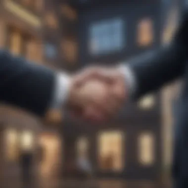 Handshake symbolizing partnership and trust in business