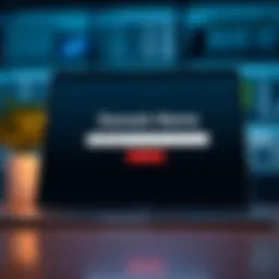 Illustration of a domain name registration interface