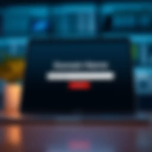 Illustration of a domain name registration interface