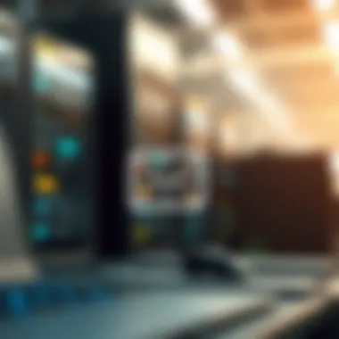 Visual representation of email hosting services