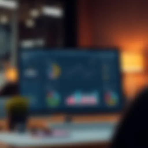 A sleek dashboard of a CRM software showcasing user-friendly interface