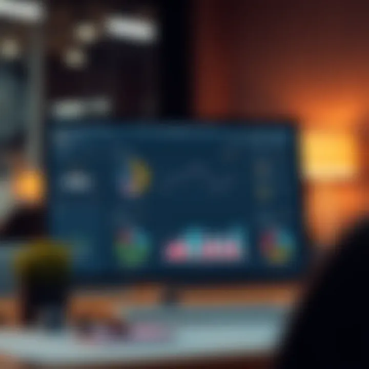A sleek dashboard of a CRM software showcasing user-friendly interface