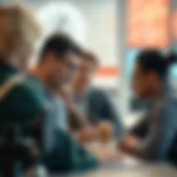 A diverse group of market segments represented visually