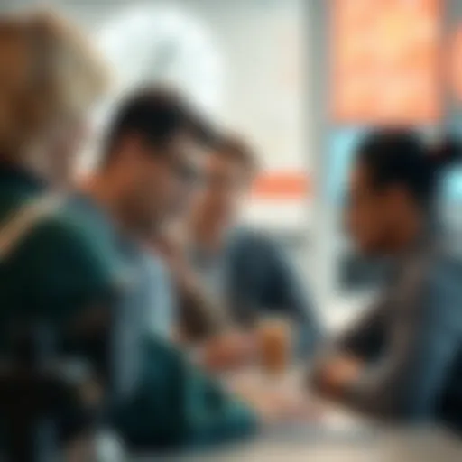 A diverse group of market segments represented visually