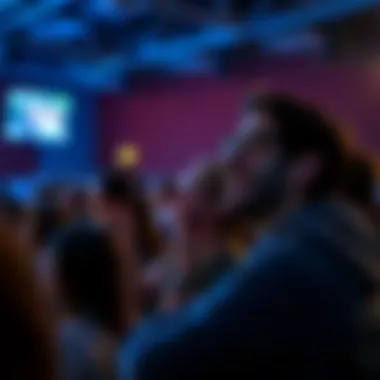 Audience reacting and engaging with live content