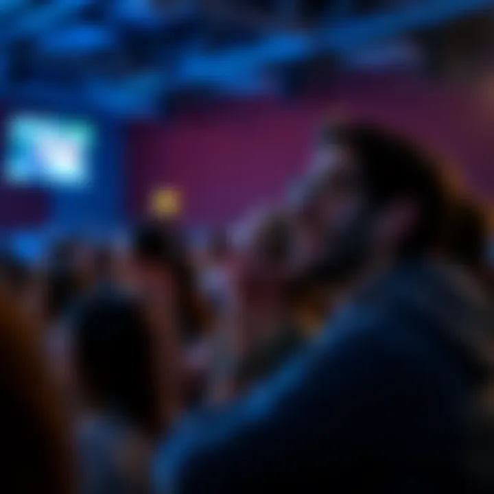 Audience reacting and engaging with live content