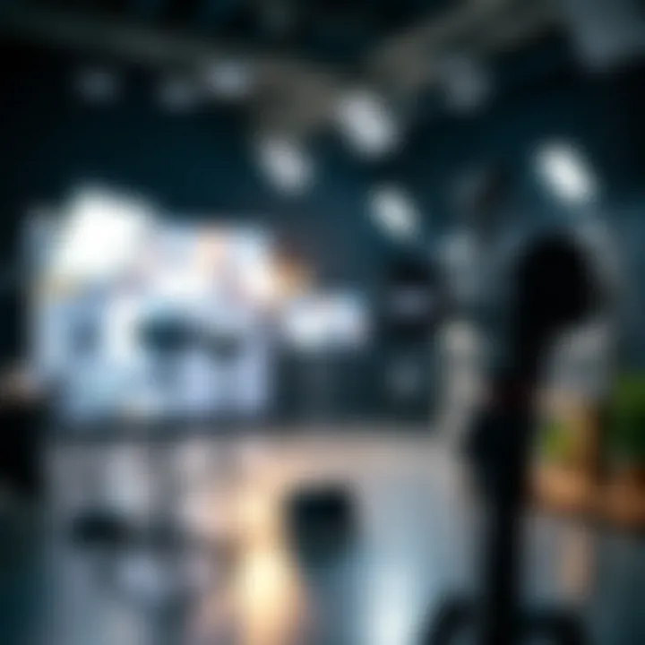 Technical setup for a professional live broadcast