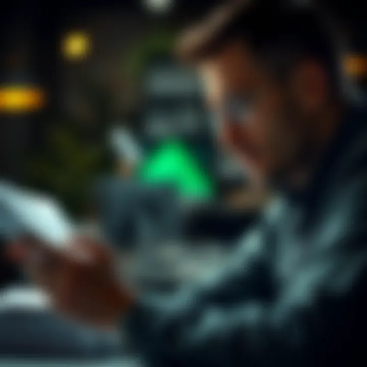 Pre-Call Analysis for Effective Cold Calling A person analyzing data to prepare for a cold call