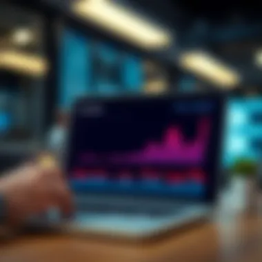 Analytics graph depicting email campaign performance