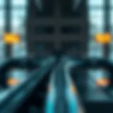 Visual representation of a business pipeline with stages and arrows