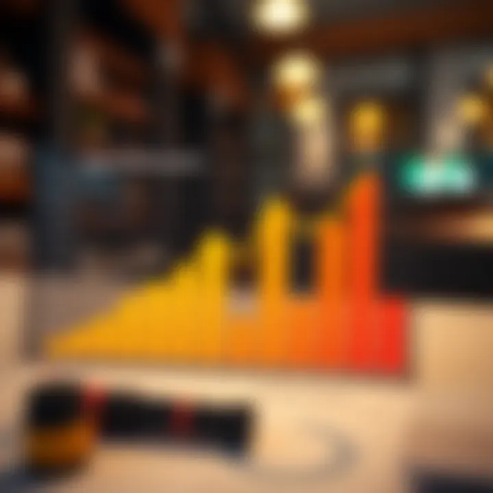 Graph depicting sales performance improvements from optimized databases
