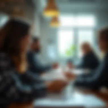 A customer engagement session displaying vibrant communication.