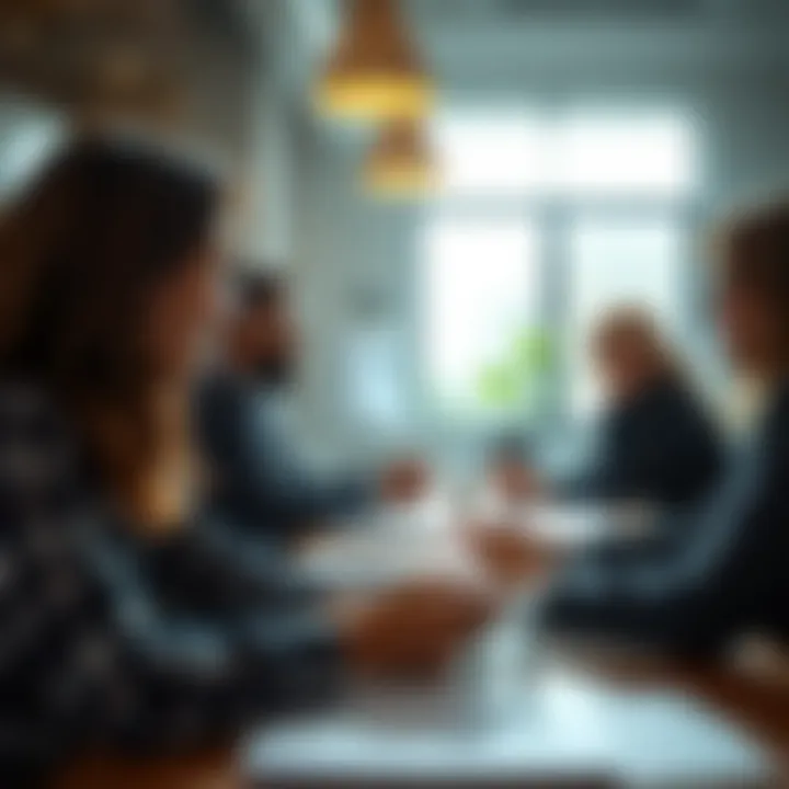 A customer engagement session displaying vibrant communication.