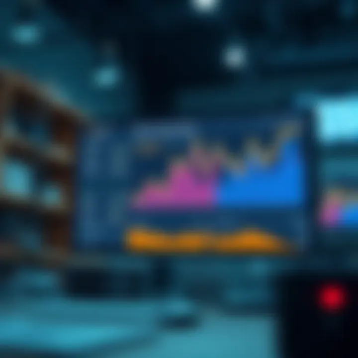 A digital marketing campaign display showcasing analytics.